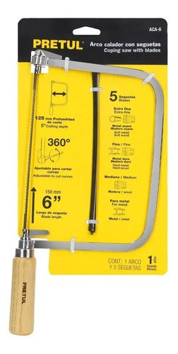 Arco De Sierra Para Calar 6'' Incluye 5 Hojas Pretul - Fc - Imagen 6