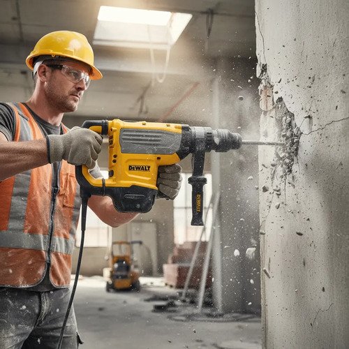 Rotomartillo Dewalt D25722k Sds Max Combinado 2,210 Bpm 220v Amarillo 50hz/60hz - Imagen 3