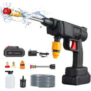 Hidrolavadora Eléctrica Alibababa 150 Bar 500w Negra Portátil Negro