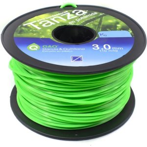 Tanza Bordeadora Cuadrada 3mm 100m Uruguay Color Verde Lima