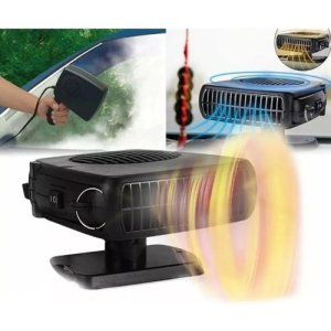 Desempañador Caloventilador Frio Calor Para Auto 12v Tyt Negro
