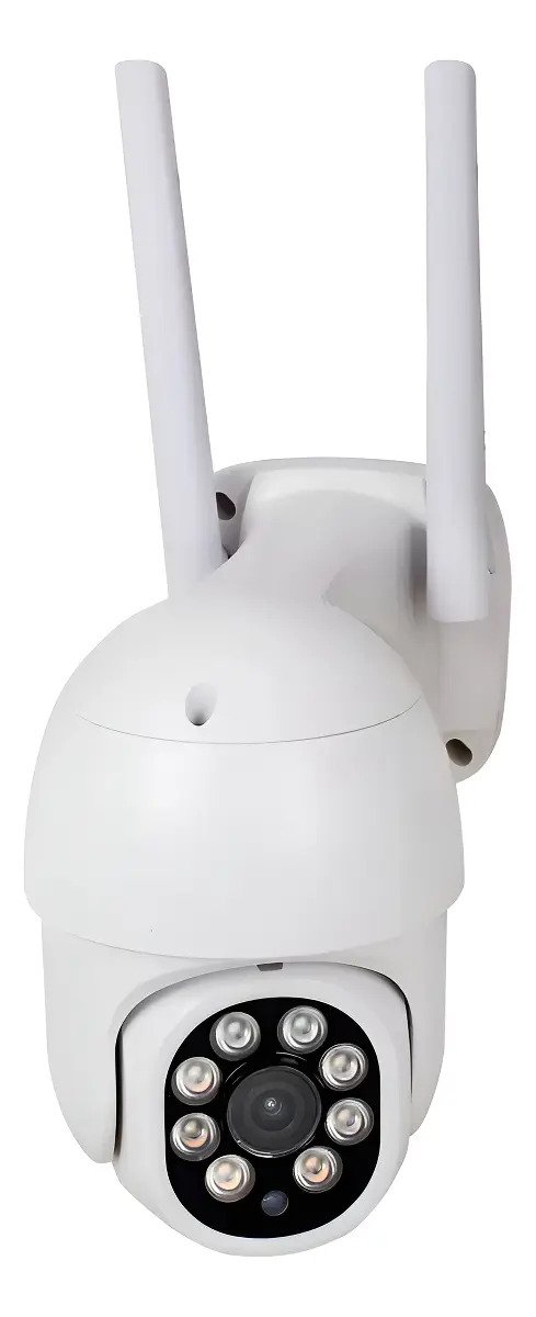 Cámara Ip Adkar De Seguridad Exterior Inalámbrica 1080p Con Wi-fi Y Visión Nocturna Blanco - Imagen 2