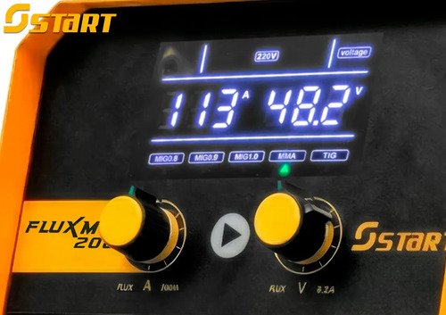 Máquina Inversora De Soldadura Sinérgica Start Flux Mig 200a 3 En 1 Mig Tig Mma Con Antorcha De Gas, Rímel, Alambre Y Accesorios Amarillo - Imagen 7
