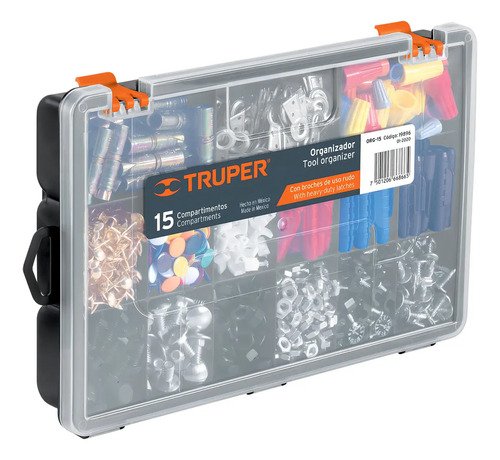Organizador 11 Pulgadas 15 Compartimentos Truper 19896 Negro - Imagen 4
