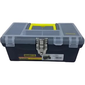 Valija Caja Herramientas Con Cierre Metalico Crossmaster Tyt Negro/amarillo