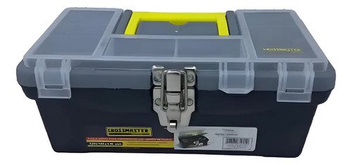 Valija Caja Herramientas Con Cierre Metalico Crossmaster Tyt Negro/amarillo