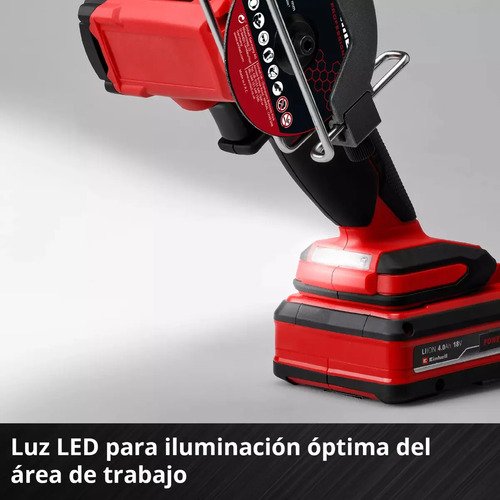Miniamoladora Angular Einhell Tp-co 18/76-c Li Bl Negro/rojo 50 Hz / 60 Hz - Imagen 4