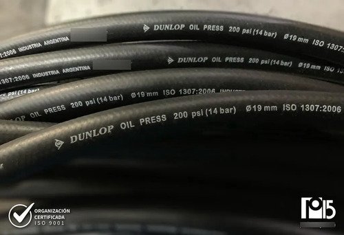 Manguera Oil Press 12mm Dunlop Industrial Compresor Revocad Negro