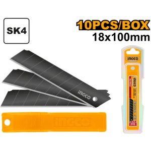 Set X10 Hojas De Repuestos Trincheta 18x100mm Ingco Hkncb181
