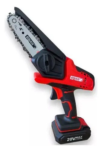 Mini Motosierra Inalámbrica Equus 4 + Cargador + Bateria Tyt Rojo - Imagen 3