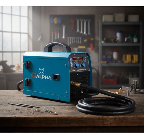 Soldadora Alpha-pro Mig Elec.tig Gas/no Gas 160a 1-5kg Azul - Imagen 2