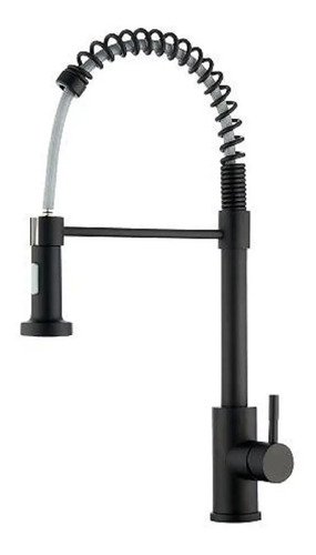 Monocomando Flexible Cocina Negro Mesada Magya 106 - Tyt Negro