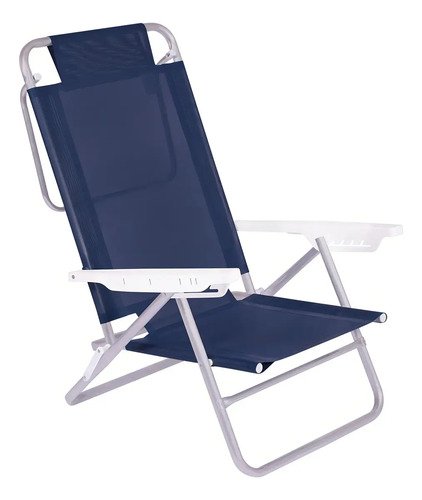 Silla Playa Reposera Aluminio Mor Summer - Color Azul - Imagen 2