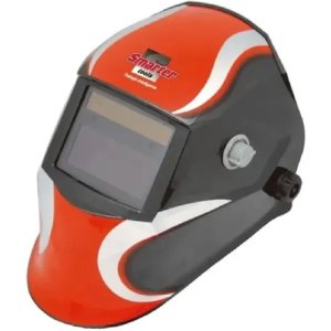 Máscara De Soldar Smarter Profesional Mma-mig-tig Protección Din 16 Fotocromática 2 Sensores Naranja