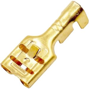 Kit X10 Terminales Hembra 7.6mm Color Amarillo