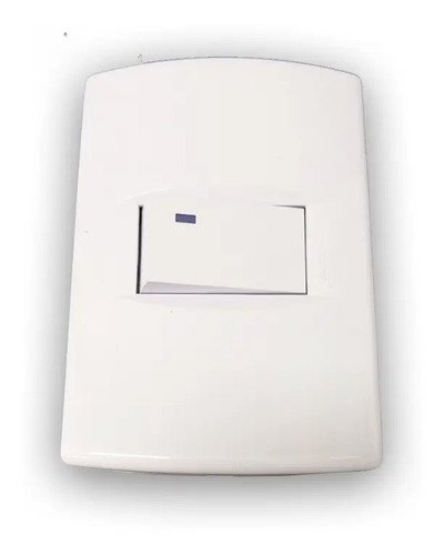 Plaqueta Sica Armada Blancacon 1 Llave Unipolar Color Blanco