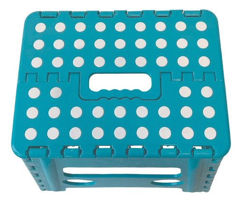 Banco Plegable Multiuso Resistente Banquito 32 Cm Alto 90 Kg Azul Oscuro - Imagen 5