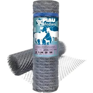 Pantalla Morlan Mangueirão 1,00mx50m Piau Fio18 Bwg Galvanizada Color Gris Oscuro