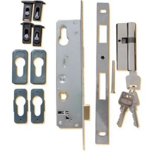 Cerradura Kallay 2006 Empotrable Plateada Para Puerta Abatible Plateado