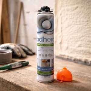 Espuma Poliuretano Proyectable 750ml Expandible Adhera