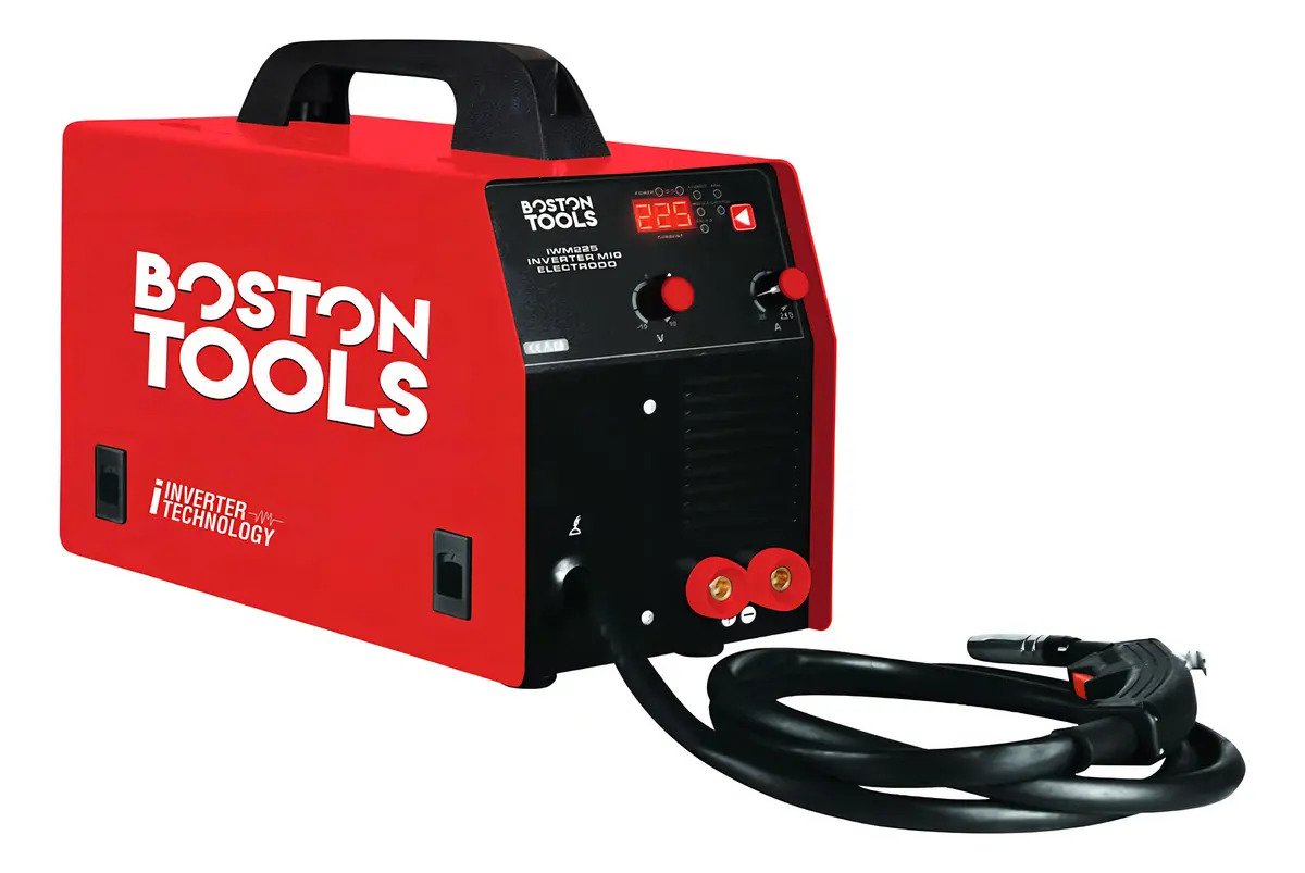 Soldadora Inverter Mig Electrodo Boston Tools Iwme225 225a Roja Rojo