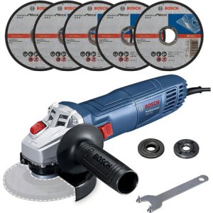 Amoladora Angular Bosch Gws 700 4-1/2'' 115mm 710w - Incluye 5 Discos Azul