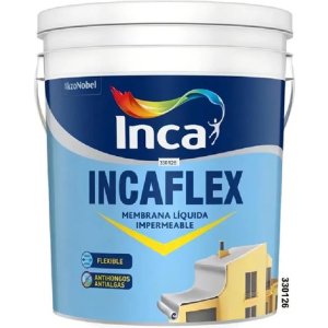 Membrana Líquida Incaflex Inca Impermeabilizante 20kg Blanco Mate