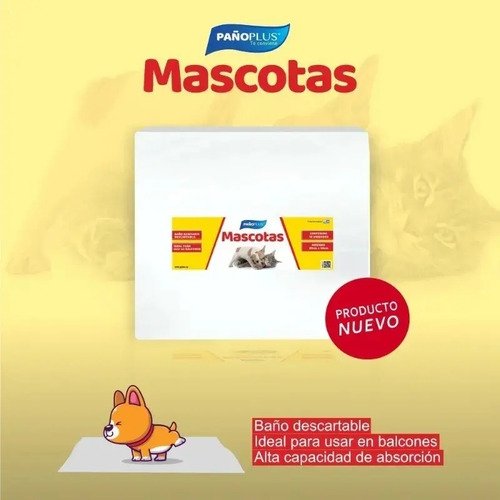 Baño Sanitario Descartable X10 Unidades 80x90cm - Mascotas Banco - Imagen 2