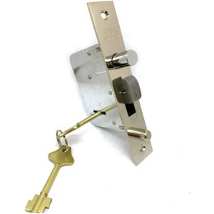 Cerrojo De Gancho Para Portón Corredizo Combinados Msa 225 Plateado
