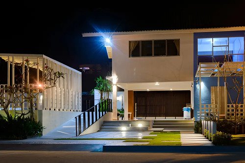 Reflector De Foco Led Blindado Con Luz Blanca De 200 W 6500 K Negro Blanco - Imagen 2
