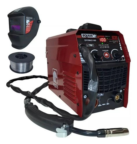 Soldadora Inverter 3en1 Mig-mma-tig 100a Equus Careta Alambr Rojo - Imagen 2