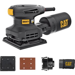 Lijadora Orbital Base Cuadrada 240 W Caterpillar Cat Dx471 Color Negro