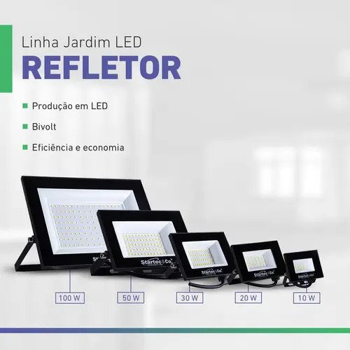 Reflector De Foco Led Blindado Con Luz Blanca De 200 W 6500 K Negro Blanco - Imagen 3