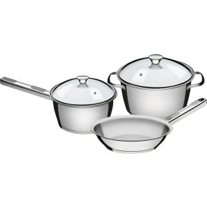 Juego De Ollas Tramontina Allegra Maceta Acero Inox Acero Inox