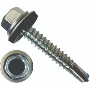 Tornillos Chapa Hex Punta Mecha Isopanel 200mm X 100 Uni