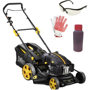 Cortadora Nafta 5.5 Hp Cuchilla 20   Con Recolector 50 L - Negro