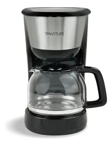 Cafetera Smartlife Sl-cm4313 Semi Automática Negra Y Acero Inoxidable De Filtro Negro/inox