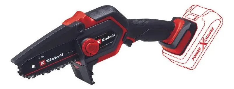 Motosierra Ge-ps 18/15 Li Bl-solo Bat Cargador Einhell Rojo Rojo - Imagen 8