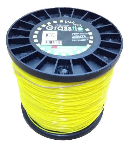 Tanza Bordeadora Desmalezadora 2.4mm Bobina 194 Mts Amarillo - Imagen 4