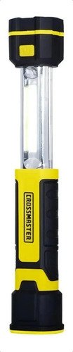 Linterna Led Recargable 300 Lumen Retractil Crossmaster Fc Blanco Amarillo