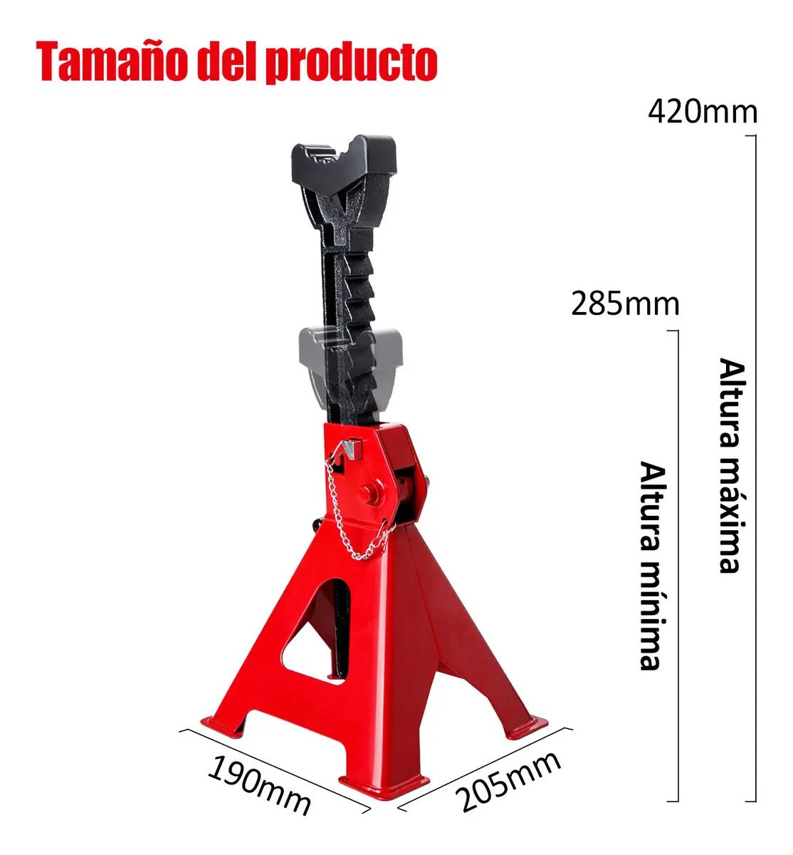 Torre De Soporte Para Auto Mcgrip De 1.5 T, Con Altura Ajustable De 28.5 A 42 Cm - Imagen 2