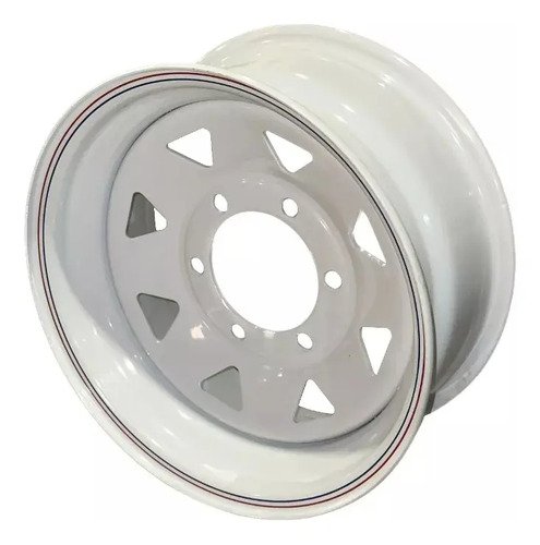 Llanta R14 6x139 Llanta Para Trailer Reforzada - 6 Agujeros Blanco - Imagen 2