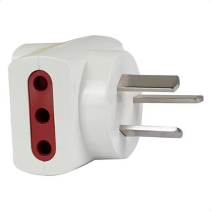 Adaptador Conector Conatel 3 En Línea Nema Tipo I 10a Blanco