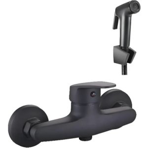 Ducha Higiénica Negro Mate 15cm Bidet Agua Fría-caliente