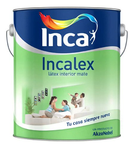 Incalex Mate De Inca Pinturas Para Interiores 4 Lts. Color B Blanco - Imagen 2