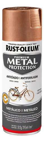 Pintura Esmalte Anticorrosivo Metálico En Aerosol Metal 312g Oro Rosa Metálico