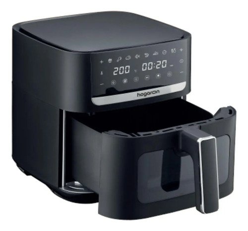 Freidora De Aire 6l Hogaron Air Fryer Xl 1500w Digital Visor Negro - Imagen 3