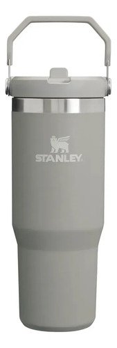 Termo Vaso Stanley Tumbler Ice Flow 887 Ml Dorado Gris Liso