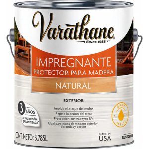 Impregnante Protector Para Madera Varathane Natural 3,78lt Natural Brillante
