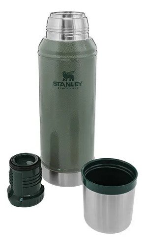 Termo Stanley Classic Legendary Bottle 1.0 Qt Acero Inoxidable 0.95 Lts Verde Resistente Hammertone Green - Imagen 4